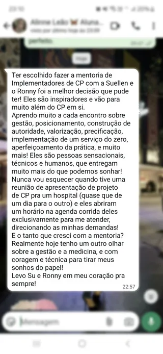 depoimento dos mentorados - alinne